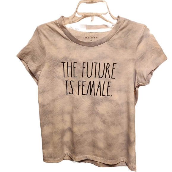 Rae Dunn Tops - Rae Dunn The Future is Female Tie Dye Shirt